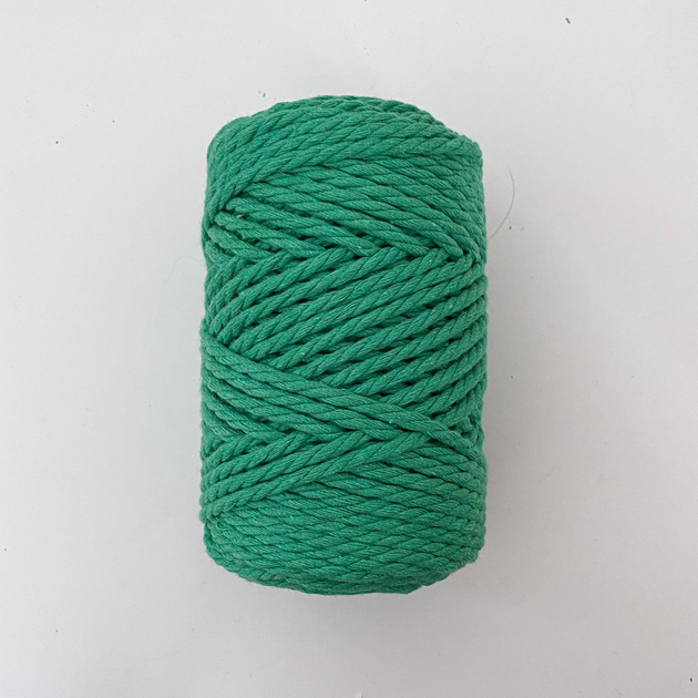 Шнур кручений YarnArt macrame rope 3мм смарагдовий 250г (№759) - Фото 4 Шнур кручений YarnArt macrame rope 3мм смарагдовий 250г (№759) - изображение 4