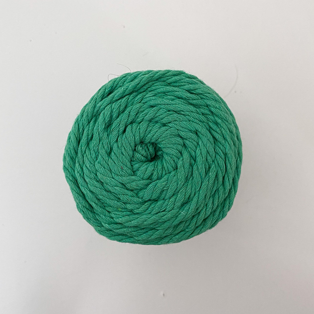 Шнур кручений YarnArt macrame rope 3мм смарагдовий 250г (№759) - Фото 5 Шнур кручений YarnArt macrame rope 3мм смарагдовий 250г (№759) - изображение 5