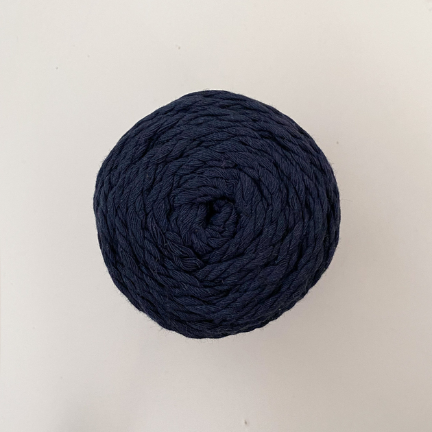 Шнур кручений YarnArt macrame rope 3мм темно-синій 250г (№784) - изображение 5