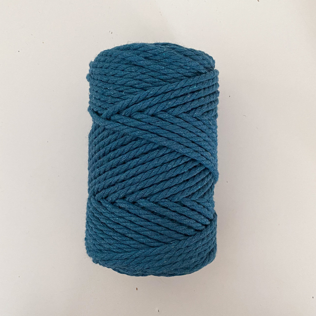 Шнур кручений YarnArt macrame rope 3мм водяна синь 250г (№789) - изображение 4