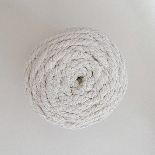 Шнур кручений для макраме YarnArt macrame rope 5мм натуральний 500г (№752) - зображення 5