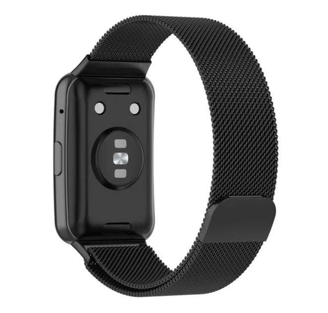 Миланский магнитный ремешок Primolux для смарт-часов Huawei Watch Fit / Fit SE (TIA-B09, TIA-B29, STA-B39) - Black - Фото 2 Миланский магнитный ремешок Primolux для смарт-часов Huawei Watch Fit / Fit SE (TIA-B09, TIA-B29, STA-B39) - Black - изображение 2