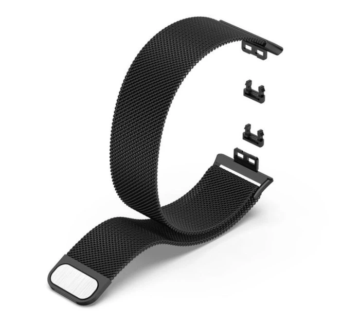 Миланский магнитный ремешок Primolux для смарт-часов Huawei Watch Fit / Fit SE (TIA-B09, TIA-B29, STA-B39) - Black - Фото 3 Миланский магнитный ремешок Primolux для смарт-часов Huawei Watch Fit / Fit SE (TIA-B09, TIA-B29, STA-B39) - Black - изображение 3