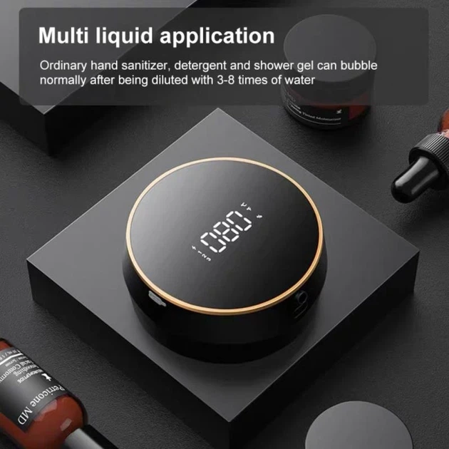 Сенсорный диспенсер настенный дозатор для мыла Zhiya Soap Dispenser MYX-W1 Black - изображение 6