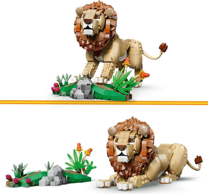 Конструктор LEGO Creator Дикі тварини: Величний лев 839 деталей (31386) - зображення 3