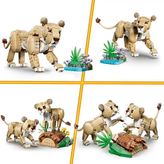 Конструктор LEGO Creator Дикі тварини: Величний лев 839 деталей (31386) - зображення 4