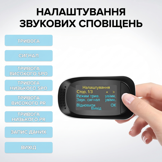 Пульсоксиметр на палец для измерения кислорода в крови IMDK Medical A2 (C101A2) - изображение 4