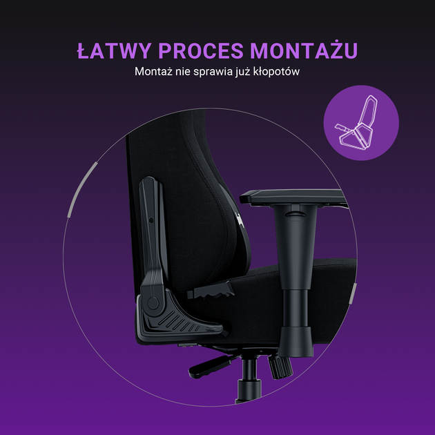 Крісло ігрове Anda Seat Luna Size L Fabric Black (AD18-44-B-F) - Фото 15 Крісло ігрове Anda Seat Luna Size L Fabric Black (AD18-44-B-F) - зображення 15