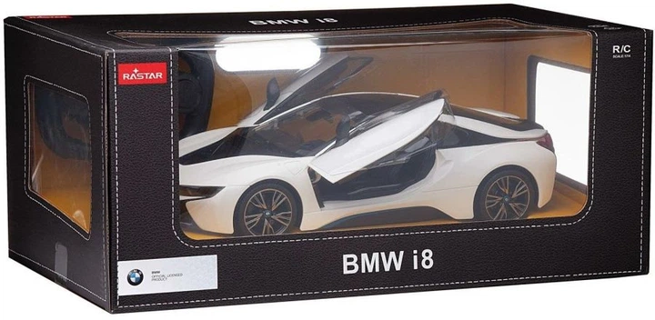Samochód zdalnie sterowany Rastar BMW i8 drzwi otwierane z pilota 1:14 71000 (6930751308008) - obraz 12