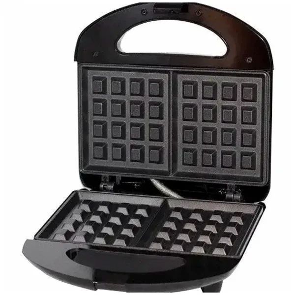 Вафельница электрическая Domotec MS 7705 мощность 1000 Вт двухсторонняя черная для бельгийских вафель - изображение 4