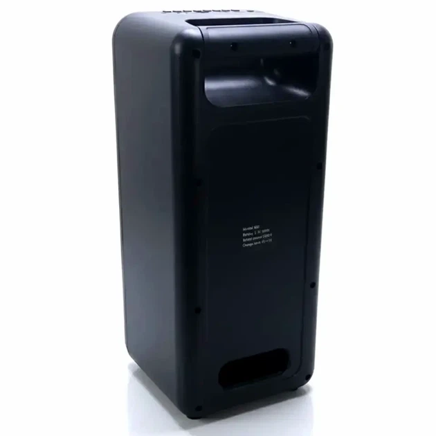 Портативная колонка 20 Вт 2 х 4 дюйма Bluetooth микрофон LED черный BKK B86 для музыки и караоке - Фото 5 Портативная колонка 20 Вт 2 х 4 дюйма Bluetooth микрофон LED черный BKK B86 для музыки и караоке - изображение 5
