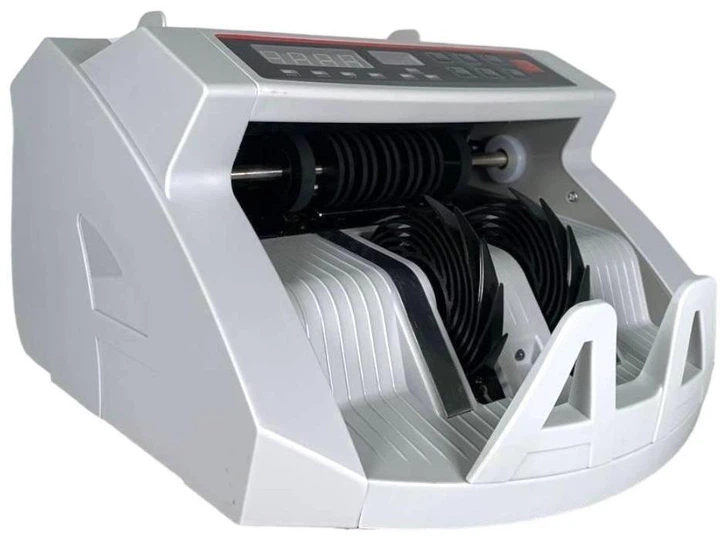 Счётная машинка Bill Counter 2089Pro / 7089 V1.0 Серый с детекцией банкнот, мультивалютный, профессиональный счётчик денег - изображение 3