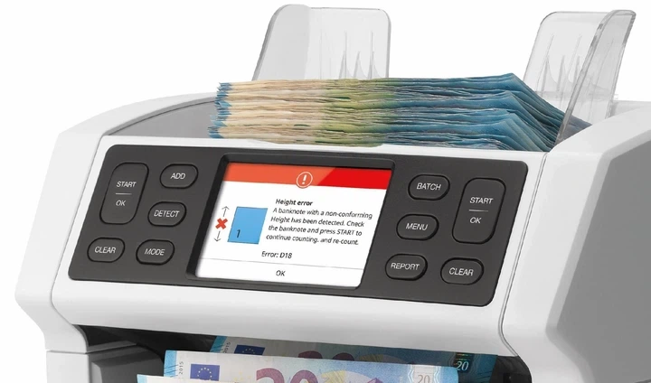 Счетная машинка с многоуровевой проверкой валют на фальш Safescan 2865-S Детекция номинала Банкнот Счётчик денег С детекцией банкнот С сортировкой номинала - изображение 7