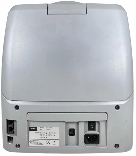 Профессиональный счетчик банкнот GLORY GFS-120 Сортировщик купюр с детекцией поддельных валют, Скоростной счётчик денег с автоматическим стартом подсчёта - изображение 4