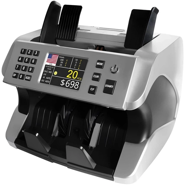 Мультивалютный сортировщик купюр Native NV-520 - UV детекция и фасовка, Контроль сдвоенности и размера, Выносной дисплей - изображение 2