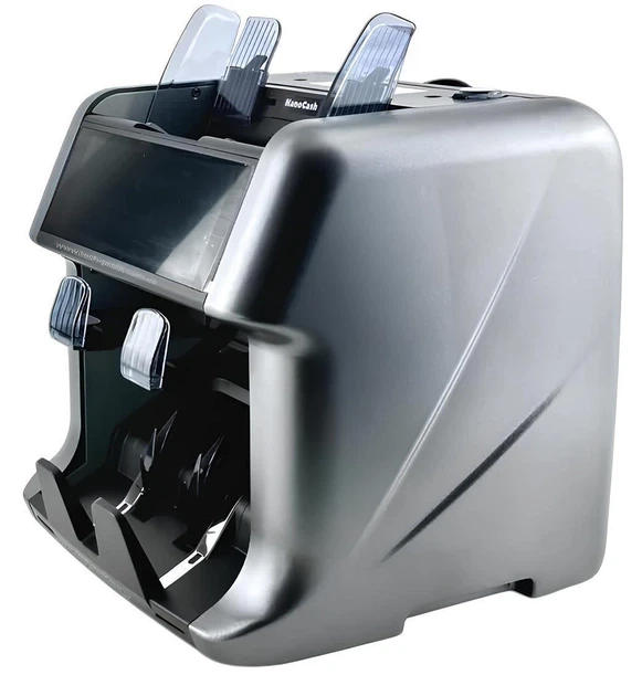 Мультивалютная счётная машинка NanoCash PRO MAX – с функцией детекции подделок, с автоматическим стартом подсчёта, с сортировкой номинала - Фото 3 Мультивалютная счётная машинка NanoCash PRO MAX – с функцией детекции подделок, с автоматическим стартом подсчёта, с сортировкой номинала - изображение 3