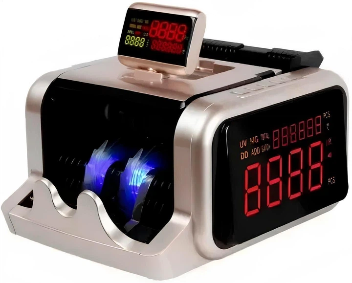 Счетная машинка банкнот Bill Counter Model-2600 | Счетчик купюр и валют с проверкой денег, с автоматическим стартом подсчёта, с проверкой подлинности банкнот - изображение 3