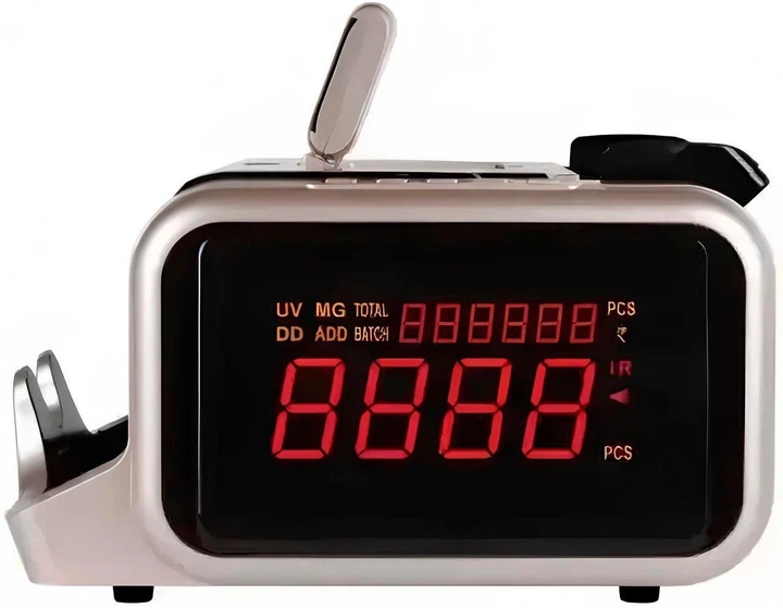 Счетная машинка банкнот Bill Counter Model-2600 | Счетчик купюр и валют с проверкой денег, с автоматическим стартом подсчёта, с проверкой подлинности банкнот - изображение 4