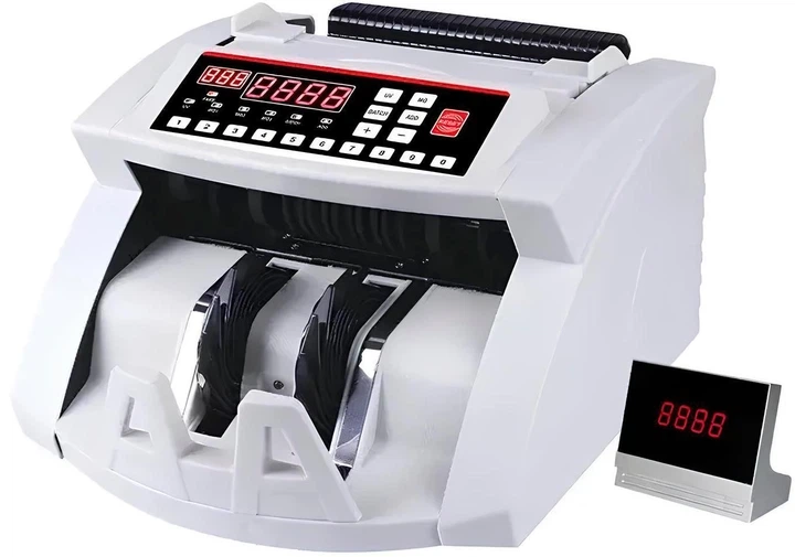 Счетная машинка и детектор валют Bill Counter AL-6000A с УФ проверкой купюр Профессиональный сортировщик банкнот С сортировкой номинала Скоростной счётчик денег С детекцией банкнот - изображение 2