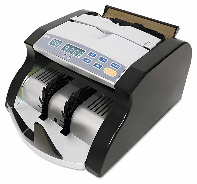 Машинка для счета денег Royal Sovereign RBC-600 UV — Профессиональный счетчик банкнот с ультрафиолетовой Детекцией купюр, Выносным дисплеем, Скоростным пересчетом и Сортировкой валют - изображение 2