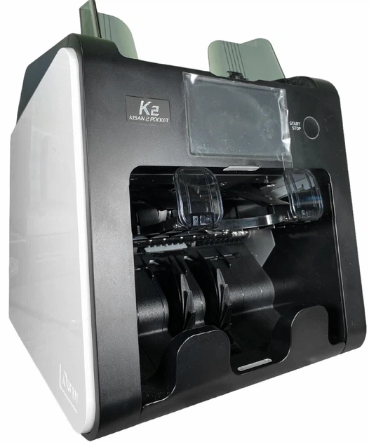 Профессиональный счетчик банкнот Kisan Newton K2, Сортировщик купюр с функцией детекции валют, Мультивалютная счётная машинка с автоматическим стартом подсчёта - Фото 5 Профессиональный счетчик банкнот Kisan Newton K2, Сортировщик купюр с функцией детекции валют, Мультивалютная счётная машинка с автоматическим стартом подсчёта - изображение 5