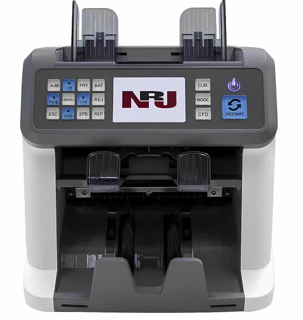Сортировщик банкнот NRJ AL-955 UV/MG/IR с детекцией купюр Профессиональная счетная машинка для валют Сортировщик банкнот Счётчик денег С сортировкой номинала - Фото 1 Сортировщик банкнот NRJ AL-955 UV/MG/IR с детекцией купюр Профессиональная счетная машинка для валют Сортировщик банкнот Счётчик денег С сортировкой номинала - изображение 1