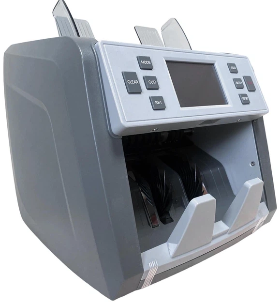 Мультивалютная счётная машинка COUNTER PRO EC900, с проверкой подлинности денег, с автоматическим стартом подсчёта, с сортировкой номинала, Профессиональный - изображение 6