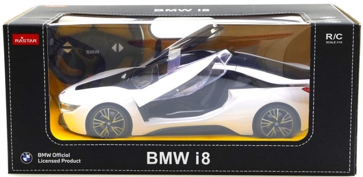 Samochód zdalnie sterowany Rastar BMW i8 drzwi otwierane manualnie 1:14 71010 (6930751308466) - Zdjęcie 7 Samochód zdalnie sterowany Rastar BMW i8 drzwi otwierane manualnie 1:14 71010 (6930751308466) - obraz 7