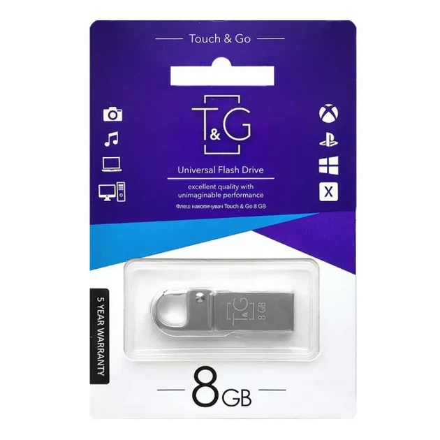 Флешка T&G 027 8GB металева - Фото 3 Флешка T&G 027 8GB металева - изображение 3