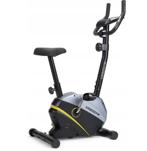 Велотренажер домашний Urbogym OXYGEN YELLOW до 120 кг с магнитной нагрузкой Черно-серый - Фото 3 Велотренажер домашний Urbogym OXYGEN YELLOW до 120 кг с магнитной нагрузкой Черно-серый - изображение 3