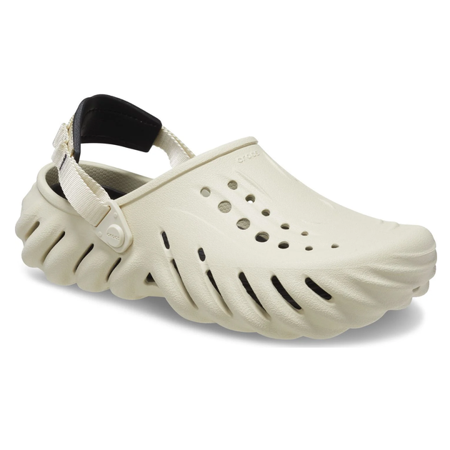 Сабо Crocs Echo Clog 45 р 29.2-29.7 см Бежеві 207937-M12/W14 Bone/Black - Фото 2 Сабо Crocs Echo Clog 45 р 29.2-29.7 см Бежеві 207937-M12/W14 Bone/Black - зображення 2