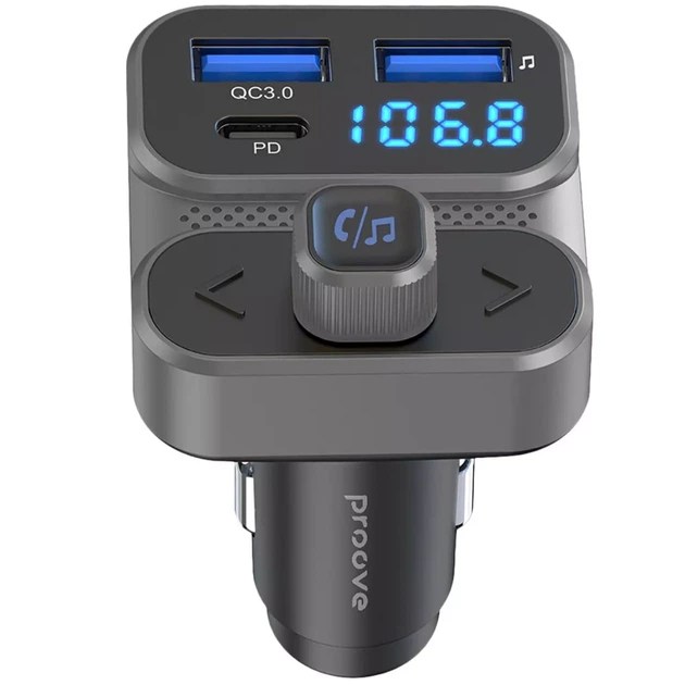 Трансмітер Proove FM Launcher Luxor SE 36W (PD+QC3.0) Type-C+USB - зображення 2