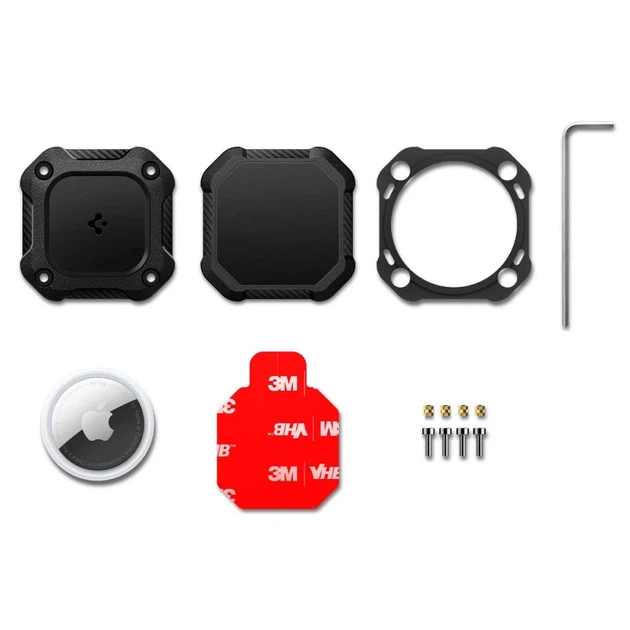 Чехол Spigen Tough Armor для Apple AirTag 1 / 2 Black (4 pack) (ACS10464) - Фото 8 Чехол Spigen Tough Armor для Apple AirTag 1 / 2 Black (4 pack) (ACS10464) - изображение 8