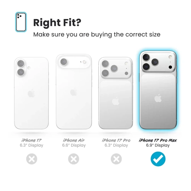 Чехол Speck Presidio2 Grip для iPhone 17 Pro Max Deep Sea/Silver Metallic with MagSafe (150985-3261) - Фото 6 Чехол Speck Presidio2 Grip для iPhone 17 Pro Max Deep Sea/Silver Metallic with MagSafe (150985-3261) - изображение 6