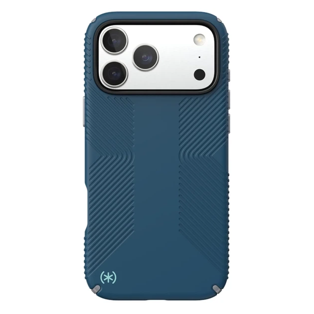 Чехол Speck Presidio2 Grip для iPhone 17 Pro Max Deep Sea/Silver Metallic with MagSafe (150985-3261) - Фото 8 Чехол Speck Presidio2 Grip для iPhone 17 Pro Max Deep Sea/Silver Metallic with MagSafe (150985-3261) - изображение 8