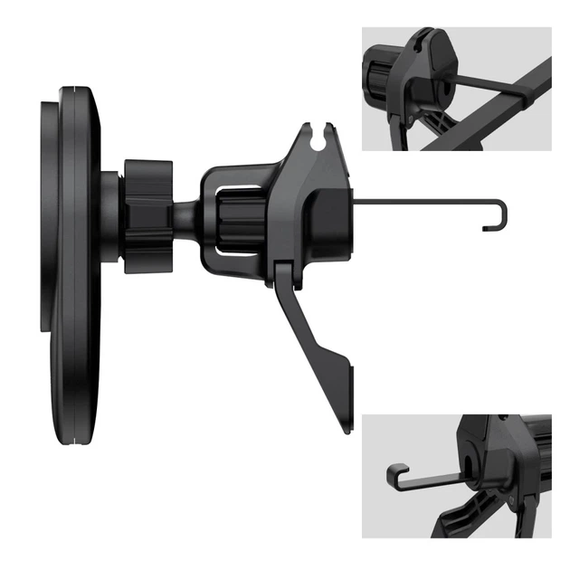 Автодержатель Tech-Protect V21 Magnetic с беспроводной зарядкой 25W Qi2.2 Black with MagSafe (5906302392902) - Фото 6 Автодержатель Tech-Protect V21 Magnetic с беспроводной зарядкой 25W Qi2.2 Black with MagSafe (5906302392902) - изображение 6
