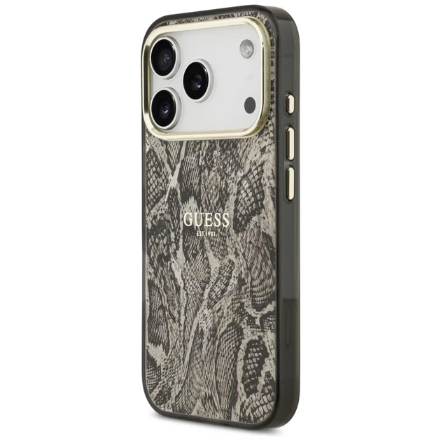 Чохол Guess Python Pattern для iPhone 17 Pro Max Brown with MagSafe (GUHMP17XHIMPYGW) - зображення 2