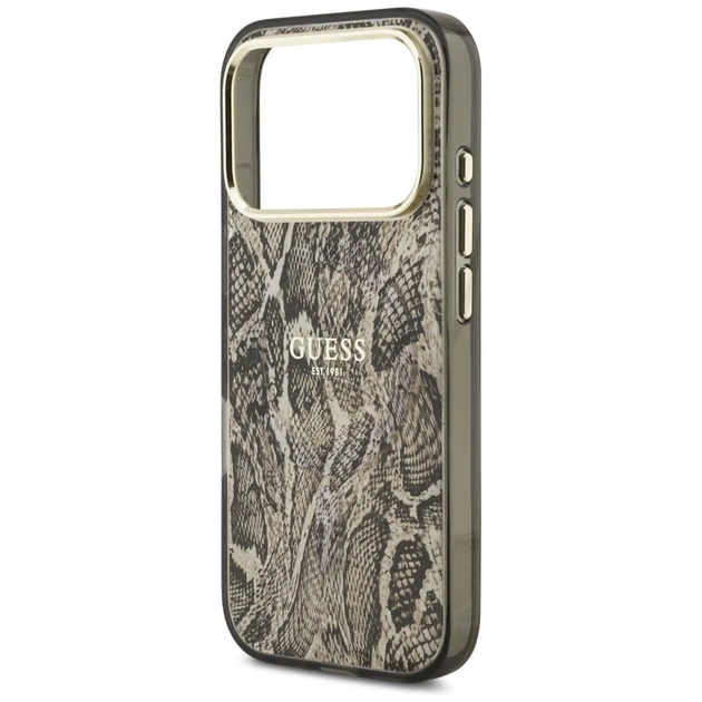Чохол Guess Python Pattern для iPhone 17 Pro Max Brown with MagSafe (GUHMP17XHIMPYGW) - зображення 6