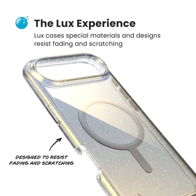 Чехол Speck Presidio Lux для iPhone 17 Air Hyper Mirror Glitter / Silver Metallic with MagSafe (151019-3274) - Фото 3 Чехол Speck Presidio Lux для iPhone 17 Air Hyper Mirror Glitter / Silver Metallic with MagSafe (151019-3274) - изображение 3