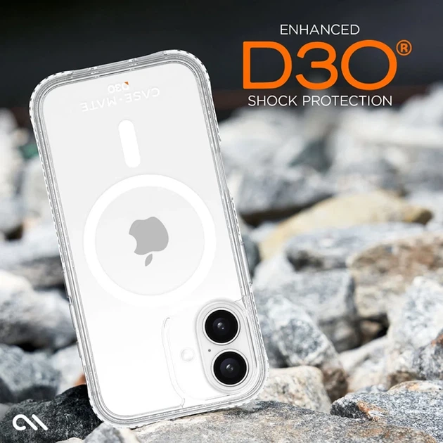 Чехол Case-Mate Tough D3O для iPhone 16 Plus Clear with MagSafe (CM054370) - изображение 15