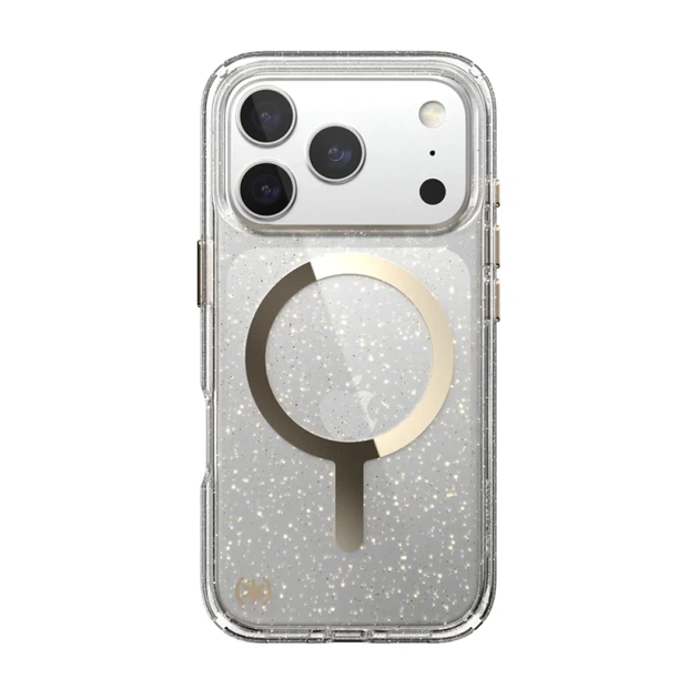Чехол Speck Presidio Lux для iPhone 17 Pro Glitter / Gold Metallic with MagSafe (150978-9221) - изображение 8