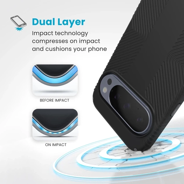 Чехол Speck Presidio2 Grip Magnet для Google Pixel 10 Pro XL Black/Slate Grey (150943-3205) - изображение 2