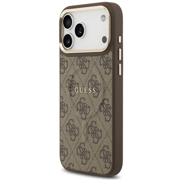 Чохол Guess 4G PU Classic Logo для iPhone 17 Pro Max Brown with MagSafe (GUHMP17XP4MSEGCW) - зображення 2