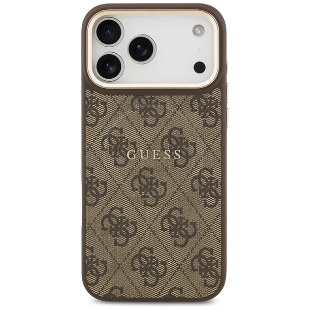 Чохол Guess 4G PU Classic Logo для iPhone 17 Pro Max Brown with MagSafe (GUHMP17XP4MSEGCW) - зображення 3