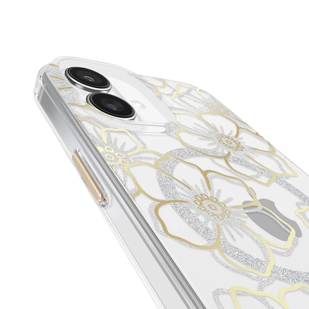 Чехол Case-Mate Floral Gems для iPhone 16 Plus Gold with MagSafe (CM054374) - изображение 8