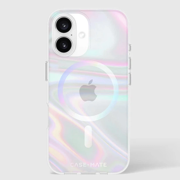 Чохол Case-Mate Soap Bubble для iPhone 16 Iridescent with MagSafe (CM054330) - зображення 9