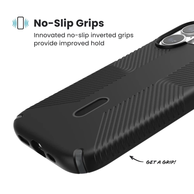 Чехол Speck Presidio2 Grip ClickLock для iPhone 17 Black / Slate Grey / White with MagSafe (150959-D143) - изображение 4