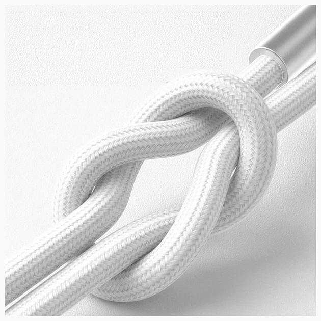 Кабель 3mk Hyper Cable N-Series USB-A to USB-C 1m 18W White (5903108680370) - Фото 6 Кабель 3mk Hyper Cable N-Series USB-A to USB-C 1m 18W White (5903108680370) - изображение 6