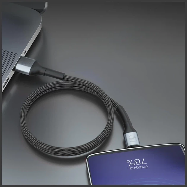 Кабель 3mk Hyper Cable N-Series USB-A to MicroUSB QC 3.0 5V/2A 10W Black (5903108739177) - Фото 2 Кабель 3mk Hyper Cable N-Series USB-A to MicroUSB QC 3.0 5V/2A 10W Black (5903108739177) - изображение 2