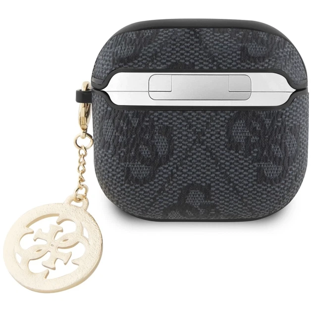 Чохол для навушників Guess 4G Strass Charm для AirPods 4 Black (GUA4P4E4CDK) - зображення 2